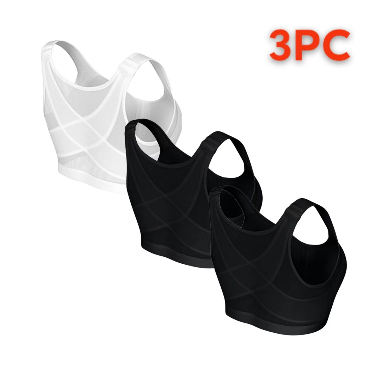 Cross-Border  Large Size Sports Bra Push-Up No Steel Ring No Pad Sports Vest Intimates Corrector Bra