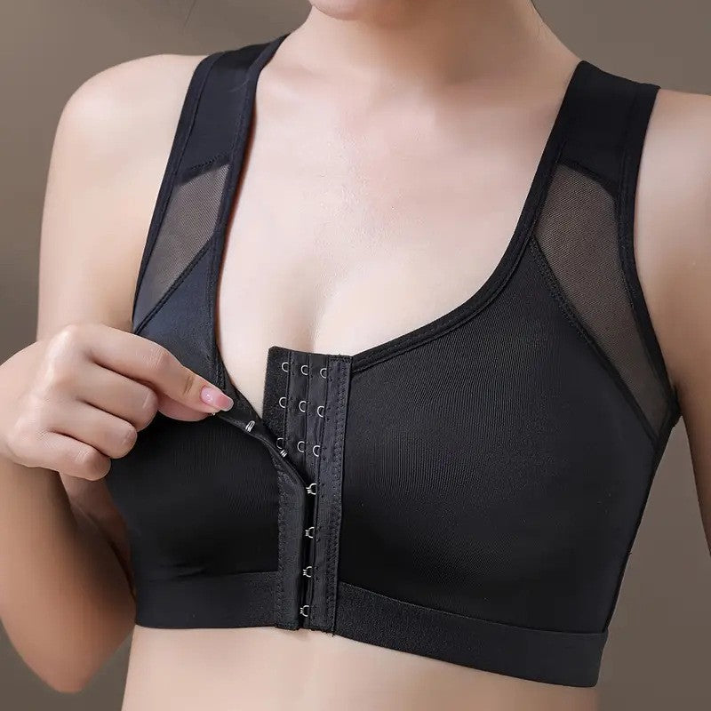 Cross-Border  Large Size Sports Bra Push-Up No Steel Ring No Pad Sports Vest Intimates Corrector Bra