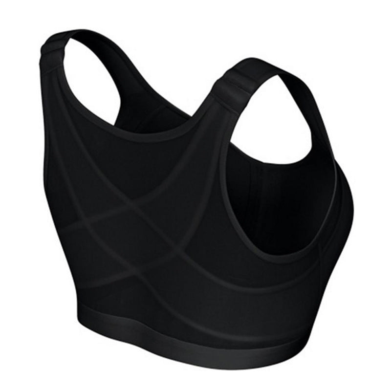 Cross-Border  Large Size Sports Bra Push-Up No Steel Ring No Pad Sports Vest Intimates Corrector Bra