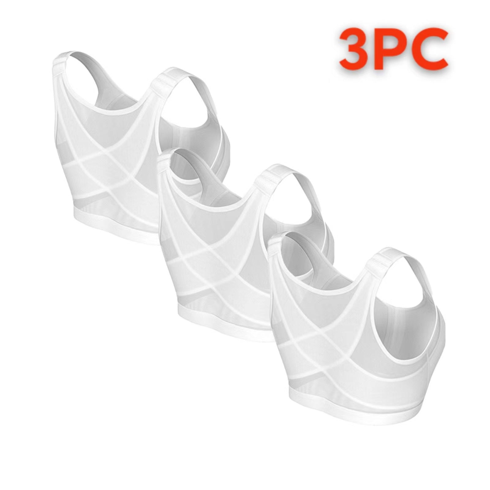 Cross-Border  Large Size Sports Bra Push-Up No Steel Ring No Pad Sports Vest Intimates Corrector Bra