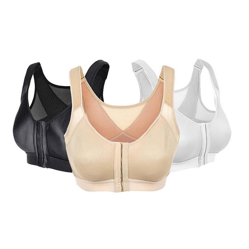Cross-Border  Large Size Sports Bra Push-Up No Steel Ring No Pad Sports Vest Intimates Corrector Bra