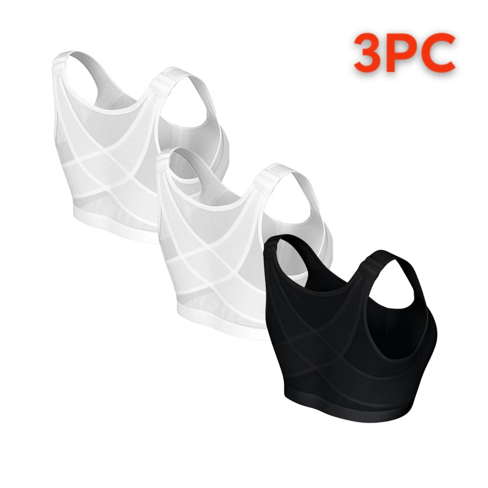 Cross-Border  Large Size Sports Bra Push-Up No Steel Ring No Pad Sports Vest Intimates Corrector Bra